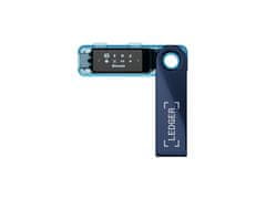 Ledger Nano S Plus denarnica za Bitcoin in druge kriptovalute, modra (lnsp-nep-blue-enfres)