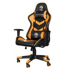 Marvo Scorpion CH-106 črno/oranžen nastavljiv gaming stol