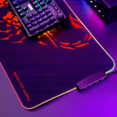Marvo MG011 SCORP XL RGB/USB Hub 800 x 300x 4 mm Gaming RGB podloga
