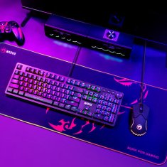 Marvo MG011 SCORP XL RGB/USB Hub 800 x 300x 4 mm Gaming RGB podloga