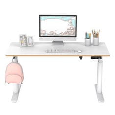 Ultradesk PULSAR otroška delovna miza, električno nastavljiva višina, 120X60 cm, 55-81 cm bela