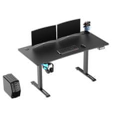 Ultradesk igralna miza LEVEL V2, 140x68cm, 72-117cm, električno nastavljiva višina