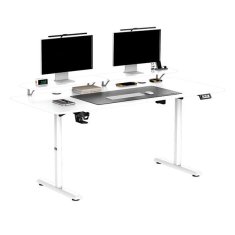 Ultradesk HIGHLANDER XXL WHITE računalniška miza, električno nastavljiva višina, 160X70 cm, 72-117 cm, bela