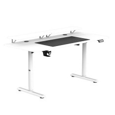 Ultradesk HIGHLANDER XXL WHITE računalniška miza, električno nastavljiva višina, 160X70 cm, 72-117 cm, bela