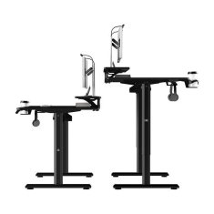Ultradesk HIGHLANDER XXL BLACK računalniška miza, električno nastavljiva višina, 160X70 cm, 72-117 cm, črna