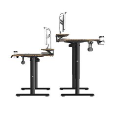 Ultradesk HIGHLANDER XXL BROWN računalniška miza, električno nastavljiva višina, 160X70 cm, 72-117 cm, rjava