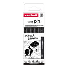 UNI PIN Drawing - komplet Manga Shonen linerjev (5 kosov)