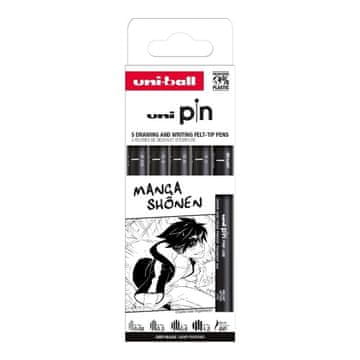 UNI PIN Drawing - komplet Manga Shonen linerjev (5 kosov)