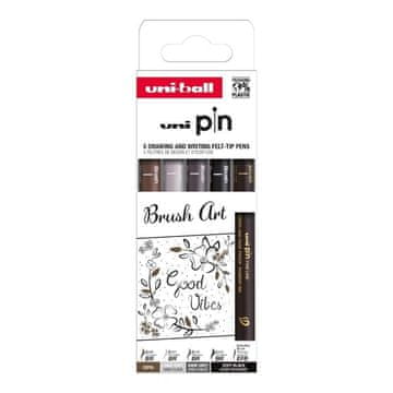 Uni-ball UNI PIN Ustvarjalno pisanje - Komplet čopičev (5 kosov)