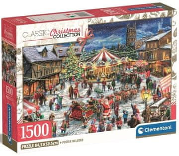 Clementoni Božična tržnica Puzzle 1500 kosov