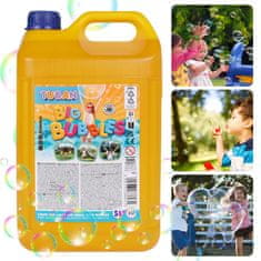 sarcia.eu Tekočina za velike in majhne milne mehurčke, velika KAPACITETA, 5L vsebnik TUBAN 