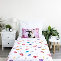 Disney DISNEY Frozen BAVLNA posteljnina z zadrgo, otroška za posteljico, 100 % bombaž, 100 x 135 cm Oeko-Tex 