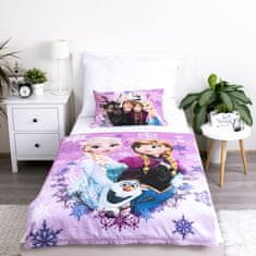 Disney Frozen DISNEY Bombažna posteljnina z zadrgo, otroška za otroško posteljico, 100 % bombaž, 100x135 cm, Oeko-Tex 
