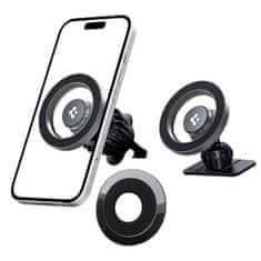 Spigen MFT13 Dashboard & Vent MagSafe avtomobitelsko držalo, srebro