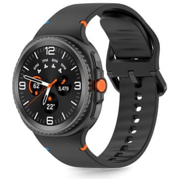 Tech-protect Silicone pašček za Samsung Galaxy Watch 8 / Classic (40 / 44 / 46 mm), black