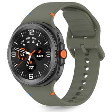 Tech-protect Silicone pašček za Samsung Galaxy Watch 8 / Classic (40 / 44 / 46 mm), army green