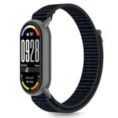Tech-protect Nylon Stripe pašček za Xiaomi Smart Band 8 / 9 / 10, black/orange
