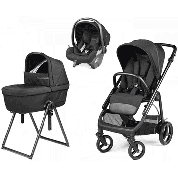 Peg Perego Veloce Belvedere Lounge 3v1 voziček, True Black