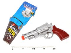 Teddies Plastična pištola z zaklopko 22 cm z značko 1 kos