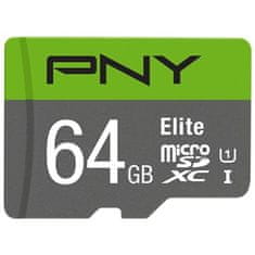 PNY Micro SDXC kartica 64GB Elite CL.10 U1