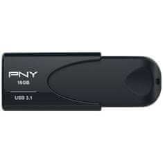 PNY USB-KLJUČEK 16GB Attache 4 3.2 Gen 1 črne barve
