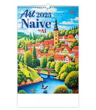 Stenski koledar 2025 - Art Naive by AI