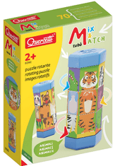 Quercetti Mix & Match vrtljiva sestavljanka, živali