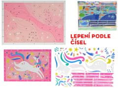 Grafix Set nalepk slika - lepljenje po številkah