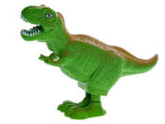 Dinoworld T-Rex 16 cm, ki skače na natikačih - mešanica barv (modra, oranžna, zelena)