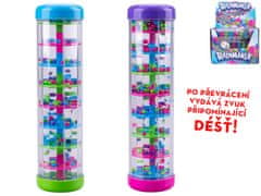 Peščena ura v tubi 20 cm - mešanica barv (roza-vijolična, modro-zelena)
