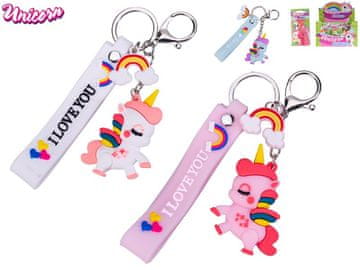 Unicorn Obesek za ključe z enorogi - mešanica barv (roza, modra, bela)