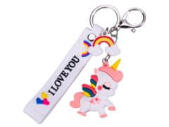 Unicorn Obesek za ključe z enorogi - mešanica barv (roza, modra, bela)
