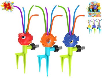Sun Fun škropilnica 22 cm Morske živali - mešanica barv (siva/vijolična, rdeča/zelena, oranžna/modra)