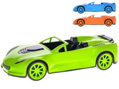 Teddies Avto kabriolet 39 cm za prosto vožnjo - mešanica barv (oranžna, modra, zelena)