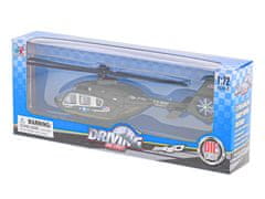 Helikopter 21 cm kovinski 1:72 - mešanica barv (rumena, rdeča, črna)
