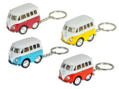Welly Kinsfun obesek za ključe 5 cm Volkswagen microbus kovinski - mešanica barv (modra, rdeča, rumena, oranžna)