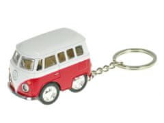 Welly Kinsfun obesek za ključe 5 cm Volkswagen microbus kovinski - mešanica barv (modra, rdeča, rumena, oranžna)