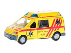 Kids Globe Otroški globus Traffic Ambulance CZ 14 cm kovinski reverzni pogon na baterije s svetlobo in zvokom