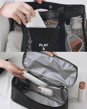 Camerazar LUNCH BOX plažna termovka čez ramo dvojna črna