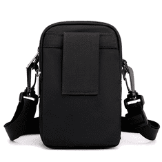 Camerazar Moška športna torba čez ramo, mala, vodoodporna, material Nylon-Oxford, dimenzije 11x18x7 cm