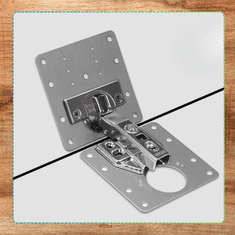 Camerazar Sklad 6 plošč za popravilo tečajev 9x9 cm za pohištvo