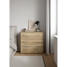 KONDELA Komoda Garbo 3 - sonoma hrast