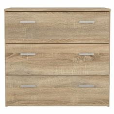 KONDELA Komoda Garbo 3 - sonoma hrast