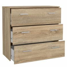 KONDELA Komoda Garbo 3 - sonoma hrast