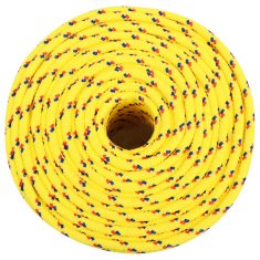 Vidaxl Vrv za čoln rumena 6 mm 250 m polipropilen