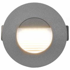 Vidaxl Zunanje LED stenske svetilke 6 kosov 5 W srebrne okrogle