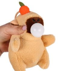 Mega Creative KAPIBARA igrača za stiskanje, antistresna GNETLJIVA IGRAČA 13 cm, plišasti obesek za ključe, OBESEK za torbico 