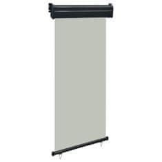 Vidaxl Balkonska stranska tenda 80x250 cm siva