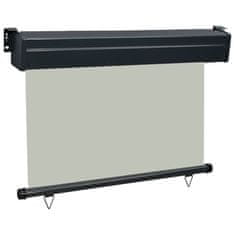 Vidaxl Balkonska stranska tenda 80x250 cm siva
