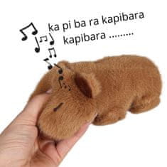Mega Creative 2v1 Plišasta zapestnica, KAPIBARA za roko, maskota 17cm Z ZVOKOM 